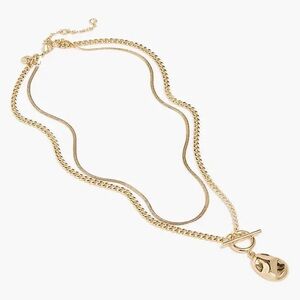 JCREW Double Stranded Gold Necklace